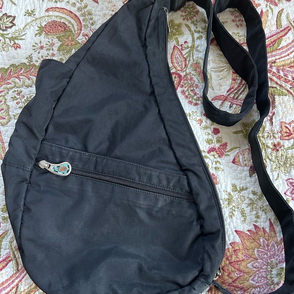 Ameribag Black Belt Bag Ergonomic Design Water-Resistant